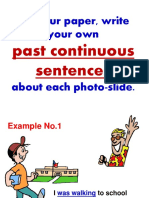 GR Past Continuous Sentence Slides
