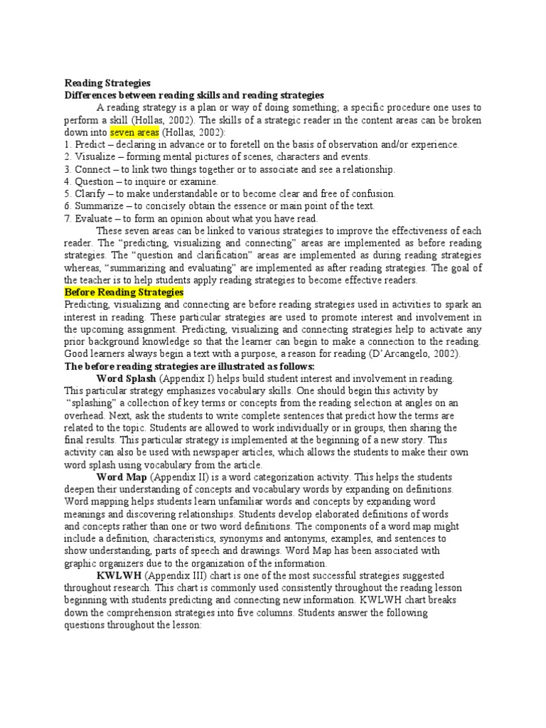 simple reading and critical reading example