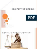 Legal Environment of Business: Saquib Rahman