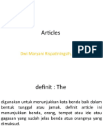 Articles: Dwi Maryani Rispatiningsih, M.PD