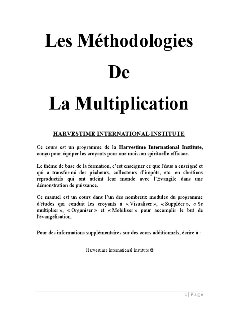 Alain Moloto Livre Louange Et Adoration Pdf FR MultiplicationMethodologies | PDF | Jésus | Saint-Esprit