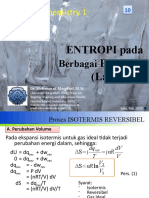 10 - Entropi Pada Berbagai Proses (Lanjutan) - Masykuri