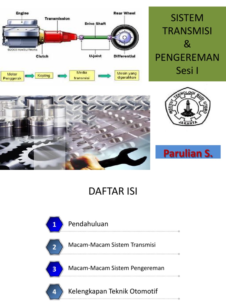 Sistem Transmisi dan Pengereman Kendaraan | PDF
