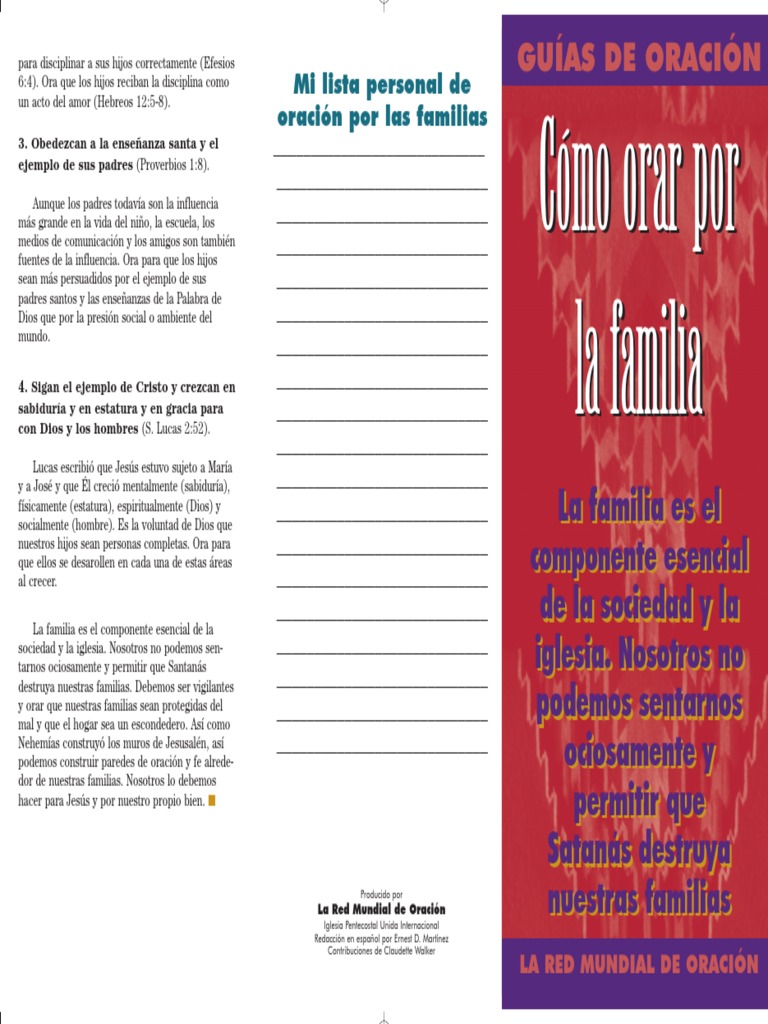 Orando por la Unidad Familiar | PDF | Oración | Cristo (título)
