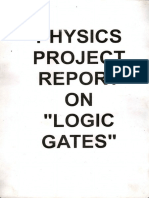 Physics Project Report On Logic Gates