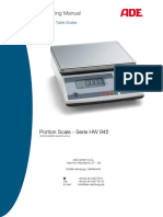 Operating Manual: Portion Scale - Serie HW 945