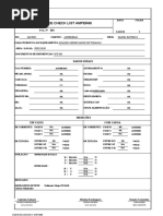 Folha de Check List Amper40 - 0034