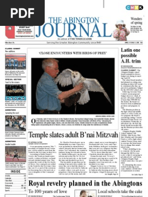 The Abington Journal 04 27 2011 Mitzvah Torah Images, Photos, Reviews