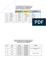 Daftar Kelompok Belajar Kelas Vi