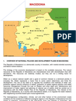 Macedonia: 1. Overview of National Policies and Development Plans in Macedonia