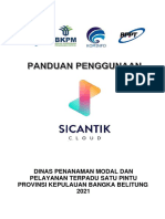 Panduan Penggunaan Sicantik Clouds DPMPTSP Babel