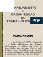 Planejamento e Organização Do Trabalho Escolar 2