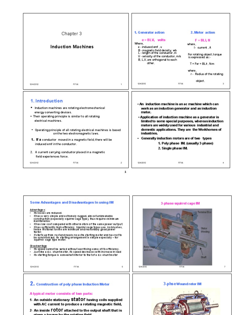Induction Machines: Principles & Types | PDF | Electric Motor ...