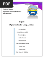 Digital Voltmeter Using Arduino: University of Zakho Faculty of Science Department of Computer Science Microprocessor