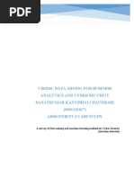 Cis5206: Data Mining For Business Analytics and Cyber Security Sanatkumar Kantibhai Chaudhari (0061141617) Assignment 3 Case Study