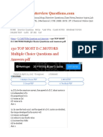 130 Top Most D.C.Motors Multiple Choice Questions and Answers PDF