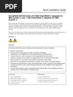 ServeRAID M5100 Series 512 MB Flash and RAID 5 Upgrade For IBM System X and 1 GB Flash and RAID 5 Upgrade For IBM System X - Quick Insttalation Guide