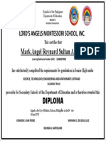 Lord's Angel Montessori Diploma