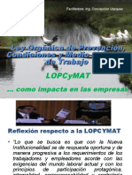 Ley Orgánica de Prevención, Condiciones y Medio Ambiente de Trabajo