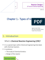 Chapter 1.-Types of Reactors: Reactor Design I