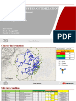 4G RF CLUSTER OPTIMIZATION REPORT