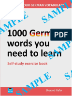 1000 German Words You Need To Learn Final Sample