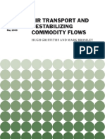 Air Transport and Destabilizing Commodity Flows