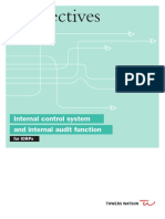 Perspectives: Internal Control System and Internal Audit Function
