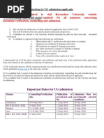 Instructions To UG Admission Applicants: WWW - Ravenshawuniversity.ac - in