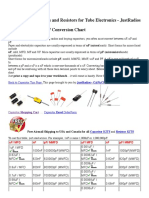 Capacitor Uf NF PF Conversion Chart