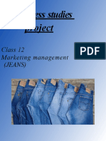 Business Studies Project: Class 12 Marketing Management (Jeans)