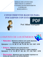 Unidad II. Conceptos Iniciales - BioEstadistica Milbet