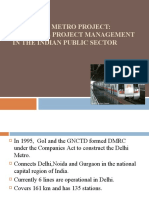 The Delhi Metro Project: Effective Project Management in The Indian Public Sector