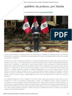 Constitución y equilibrio de poderes, por Martín TanakaInstituto de Estudios Peruanos