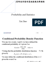 Probability and Statistics: X. Zhao