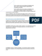 Definición de Habilidad Personal y Social No Existe Una Única Definición de Habilidad Social y Personal Debido A Que Engloba Un Conjunto Complejo de Aspectos