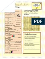 2 in The Square Below The Past Tense Forms of The Verbs From Exercise 1 Are Hidden. Can You Find Them?