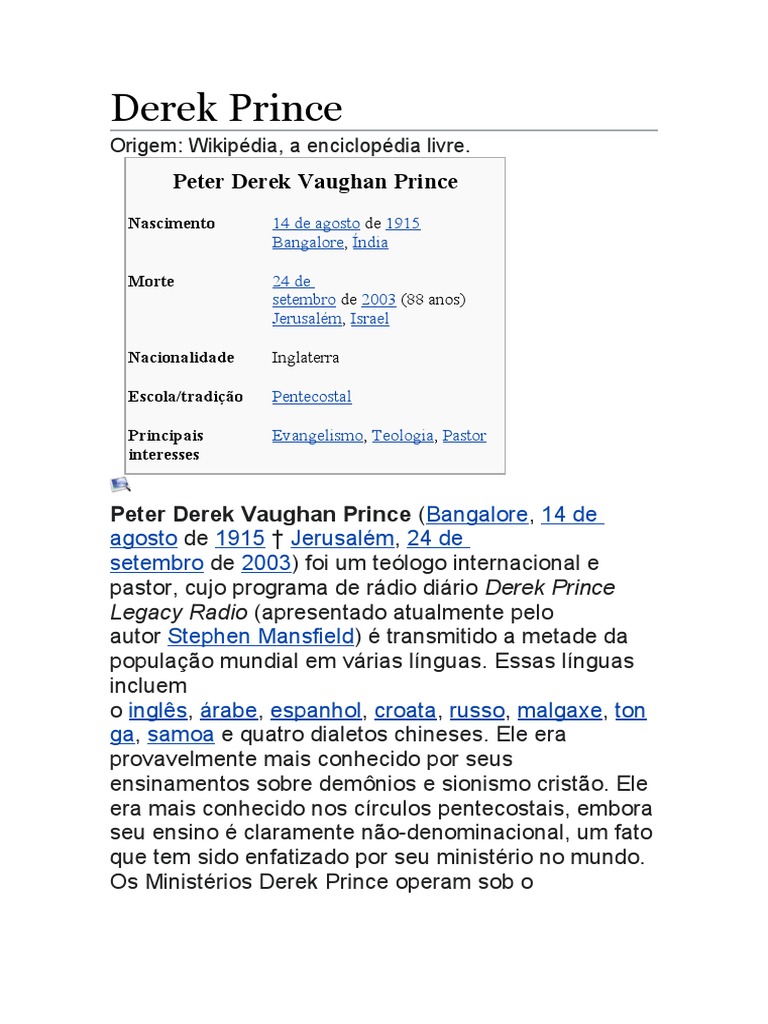 Derek Prince | PDF