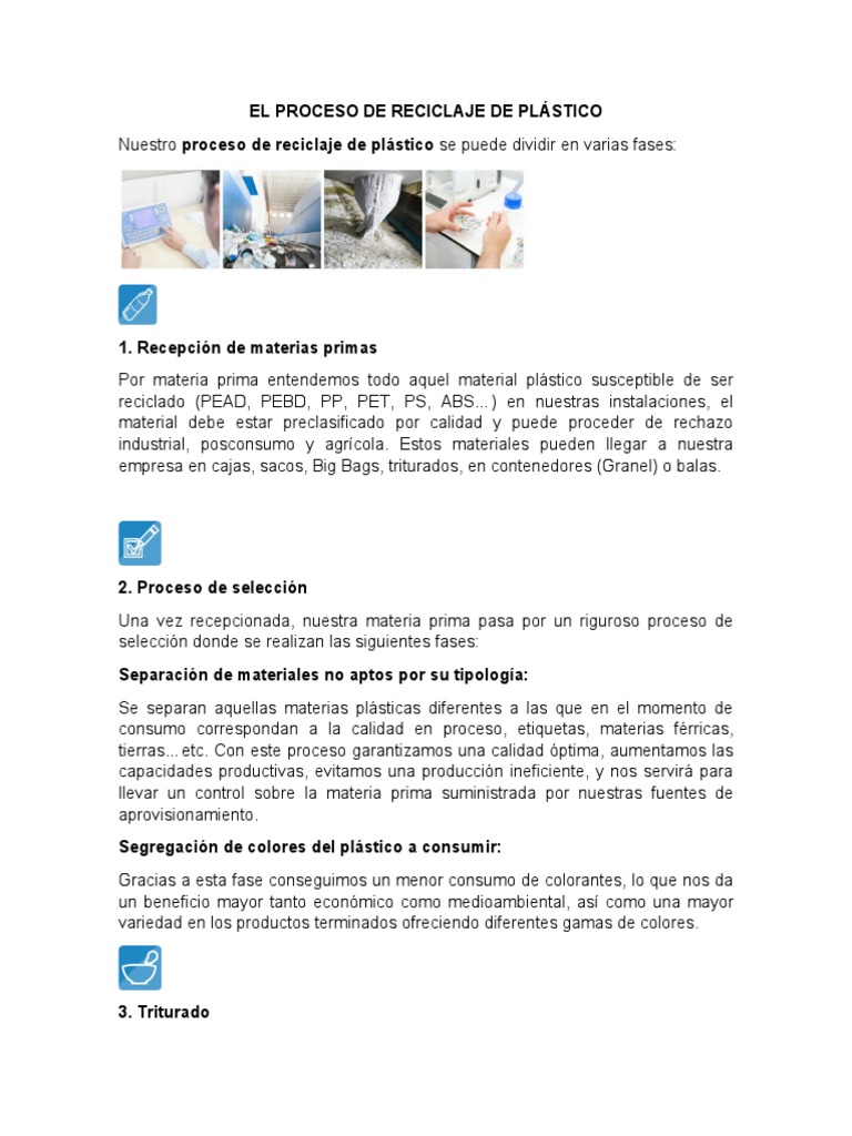 Proceso de Reciclaje de Plástico | PDF | El plastico | Pirólisis