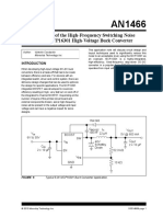 Reduction of The High-Frequency Switching Noise in The MCP16301 High-Voltage Buck Converter