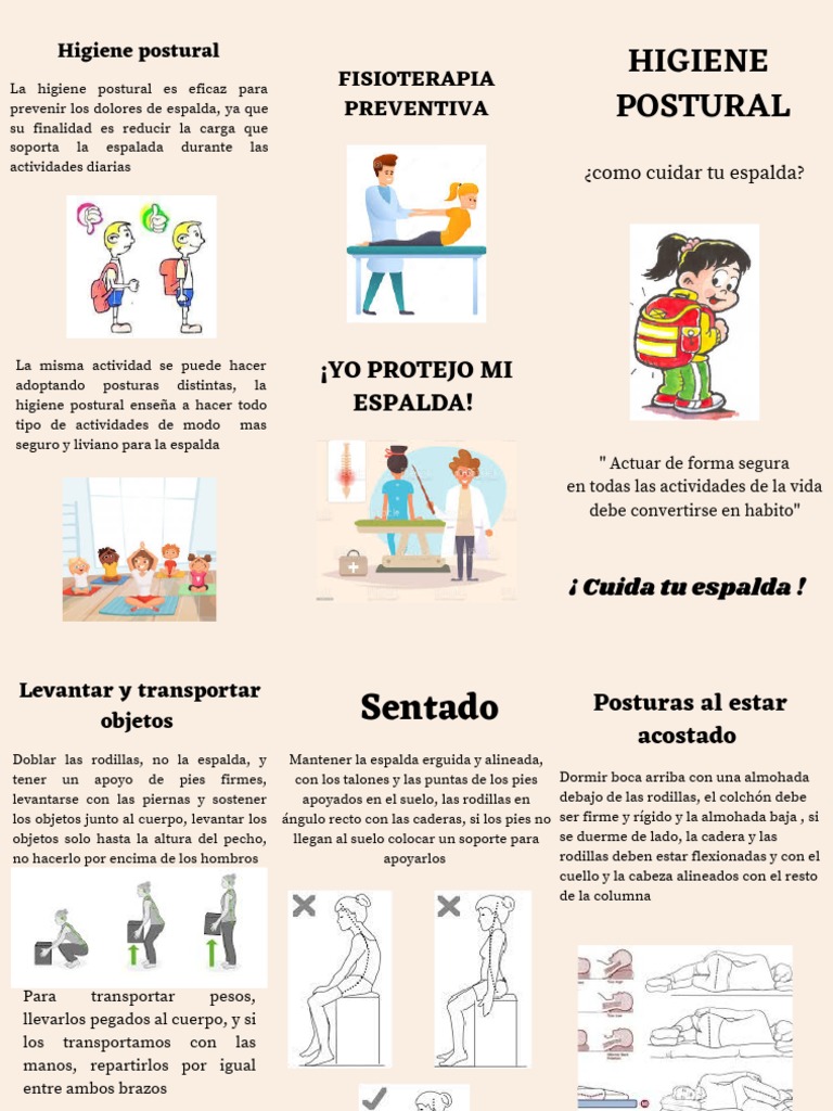 Higiene Postural para Cuidar la Espalda | PDF