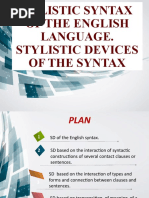 6 Stylistic Syntax of the English Language Stylistic Devices Of