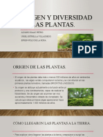 Origen y Diversidad de Las Plantas