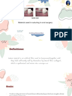 Material Used in Suturing in Oral Surgery