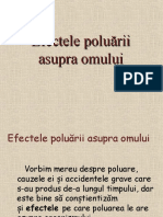 Efectele Poluarii Asupra Omului