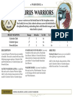 Saurus Warriors: Melee Weapons Range Attacks To Hit To Wound Rend Damage