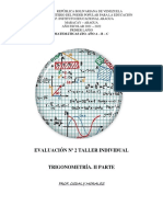 Evaluación #2 Taller Individual: Matemáticas 4to. Año A - B - C