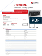 Datasheet Batería Li Ion LFP 48V150Ah