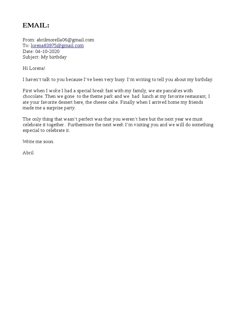 Email To A Friend | PDF