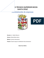 Tipos de Carga en La Distribucion Fisica Internacional